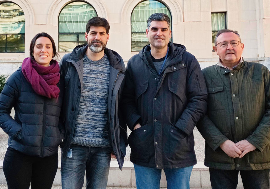 (From left to right). Mireia Moreno, Carlos Romá-Mateo, José Luis García Giménez and Pascual Sanz.